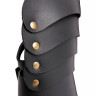Leather Mitten Gauntlets Brass Riveted